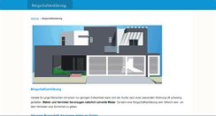 Desktop Screenshot of buergschaftserklaerung.com